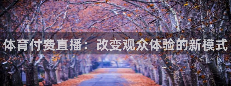 体育付费直播：改变观众体验的新模式